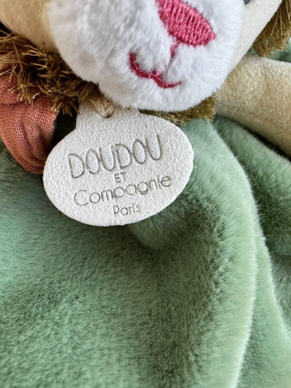 Baby Couleurs SAVANE Lion Plush Lovey Security Blanket Doudou et Compagnie Paris - Picture 3 of 6